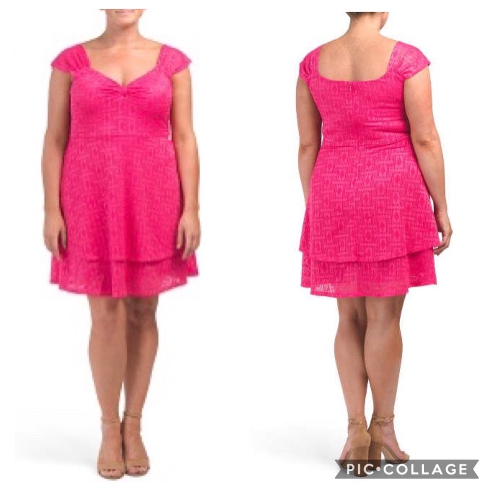 Anthropologie Pink Midi Dress
